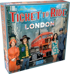 Ticket to Ride: London is an elegantly simple version of Ticket to Ride where players race around 1970s London to claim the most important bus lines and complete their Destination Tickets, connecting Districts in the capital of the United Kingdom. With its quick and compact format, Ticket to Ride: London is fast-paced, easy to learn in three minutes, and extremely portable. Perfect for new players and veterans alike.