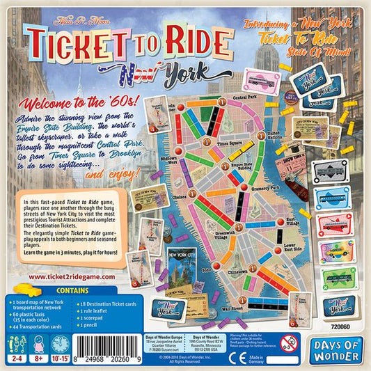 Days of Wonder: Ticket to Ride: New York - Board Game