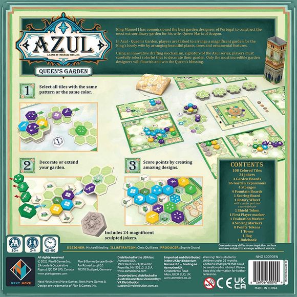 Next Move: Azul: Queen's Garden Board Game | Galactic Toys & Collectibles
