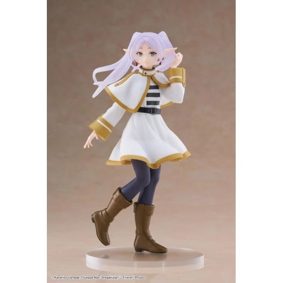 From the popular Frieren: Beyond Journey's End anime series comes the Frieren Coreful figure by Taito! This figure is around 7 inches tall and displays Frieren in her memorable attire from the series while in a popular pose! Don't miss out on adding this figure to your collection! 7.08 inches tall (18cm).