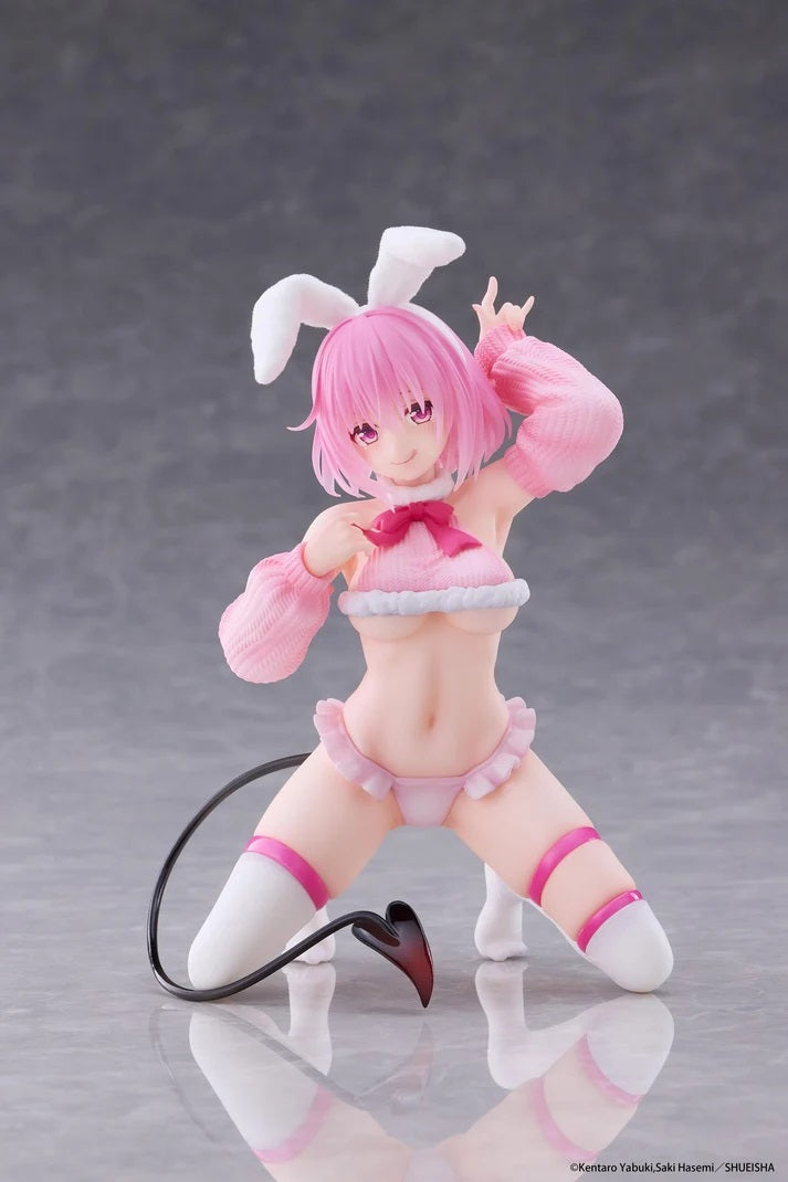 <p><strong>PRE-ORDER: Expected to ship in February of 2027.</strong></p>

<p>From the popular romantic comedy anime <strong>To Love-Ru Darkness</strong> comes the charming <strong>Momo Belia Deviluke</strong> in her adorable <strong>Fluffy Bunny Ver.</strong> figure from Taito's <strong>MOFLOCK</strong> series!</p>

<p>Known for her playful personality, clever schemes, and unmistakable charm, Momo is one of the most recognizable characters from the To Love-Ru franchise. This special bunny-themed design pres