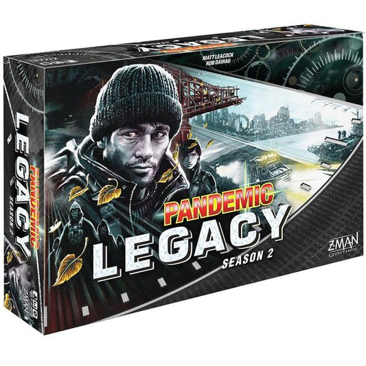 Embark on an epic adventure to bring humanity back from the brink of extinction in this standalone follow-up to the acclaimed Pandemic Legacy: Season 1. Black and Yellow Editions have variant covers; game contents are the same.

Pandemic Legacy: Season 2 is a dynamic experience that sweeps players up in a desperate fight for survival. With a story arc that unfolds over the course of a year, the game takes players on an epic journey filled with dramatic twists and shocking revelations. Initially, it is your
