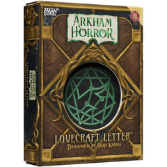 Step into the eerie town of Arkham with Arkham Horror Lovecraft Letter™, a chilling twist on the classic deduction card game. Delve into the madness of the Lovecraftian universe as you face eldritch horrors and uncover allies tainted with madness in this gripping battle of wits. Can you maintain your sanity and outwit Cthulhu, or will you succumb to the creeping darkness that lurks within? Arkham Horror Lovecraft Letter™ is a game of push-your-luck, deduction, and risk for 2-6 players that uses the award-wi