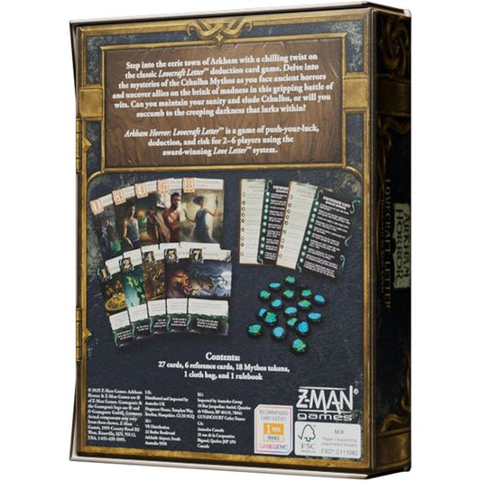 Z-Man Games: Arkham Horror: Lovecraft Letter - Card Game