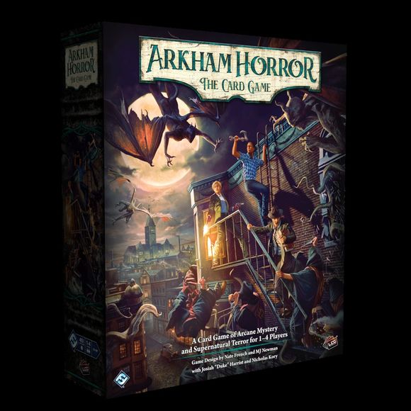 The world has changed. The page has turned. And now, a new chapter awaits.

Introducing the newest core set for Arkham Horror: The Card Game! Serving simultaneously as both a continuation and a fresh starting point, this new core set heralds the beginning of Chapter Two for the game. Taking place several months after the city of Arkham suffered a devastating calamity, this box provides a new introductory campaign, five mechanically-new investigators, and a fresh card pool to expand your collection—or start