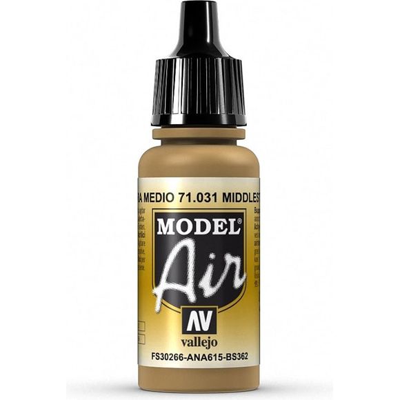 Model Air acrylic colors are developed especially for airbrush techniques, with very finely ground pigments. They contain an acrylic resin with properties of extreme resistance and durability. The adhesion of Model Air to resin models, plastics, steel and white metal is extraordinary.

Model Air colors come in a 17 ml. bottle with dropper.