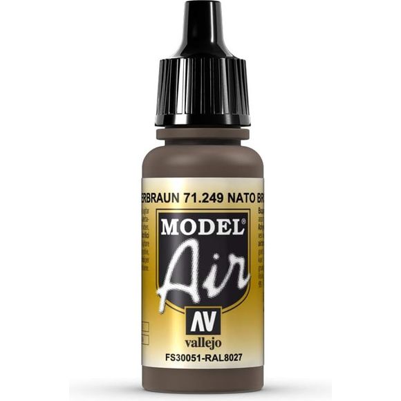 Model Air acrylic colors are developed especially for airbrush techniques, with very finely ground pigments. They contain an acrylic resin with properties of extreme resistance and durability. The adhesion of Model Air to resin models, plastics, steel and white metal is extraordinary.

Model Air colors come in a 17 ml. bottle with dropper.