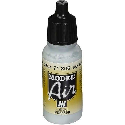 Model Air acrylic colors are developed especially for airbrush techniques, with very finely ground pigments. They contain an acrylic resin with properties of extreme resistance and durability. The adhesion of Model Air to resin models, plastics, steel and white metal is extraordinary.

Model Air colors come in a 17 ml. bottle with dropper.