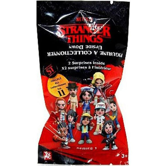 Unpack the blind bag and transport yourself back to the 1980s with fun and exciting collectible figurines with accessories.

 There are 11 characters to collect from all 4 seasons, including never-before-seen characters from Season 4, and ultra-rare Demogorgon variants to discover. This officially licensed merchandise from the hit Netflix show Stranger Things is THE retro 80’s unboxing experience fans have been waiting for!

Open up a Stranger Things™ Upside Down Collectible Figurine blind pack & see which