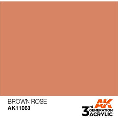 AK Interactive 3rd Gen Acrylic Brown Rose 17ml | Galactic Toys & Collectibles