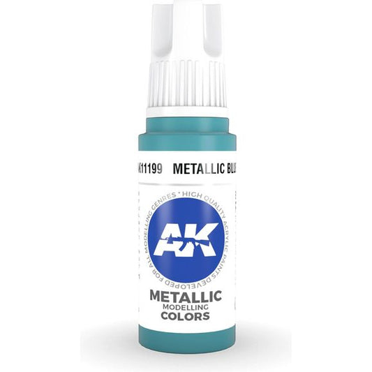 AK Interactive 3rd Gen Acrylic Metallic Blue 17ml | Galactic Toys & Collectibles