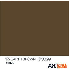 AK Interactive AFV Real Color RC029 Earth Brown FS30099 10ml Hobby Paint | Galactic Toys & Collectibles