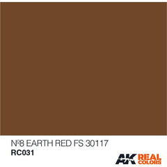 AK Interactive AFV Real Color RC031 Earth Red FS30117 10ml Hobby Paint