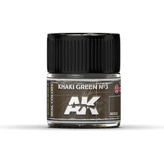 AK Interactive AFV Real Color RC033 Khaki Green 10ml Hobby Paint | Galactic Toys & Collectibles