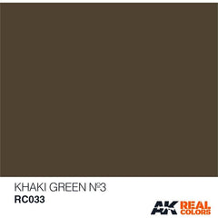 AK Interactive AFV Real Color RC033 Khaki Green 10ml Hobby Paint