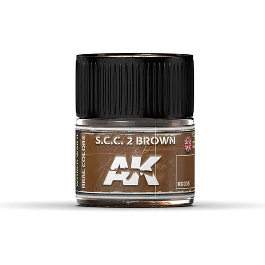 AK Interactive AFV Real Color RC035 S.C.C.2 Brown 10ml Hobby Paint | Galactic Toys & Collectibles