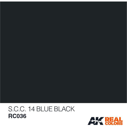 AK Interactive AFV Real Color RC036 S.C.C.14 Blue Black 10ml Hobby Paint | Galactic Toys & Collectibles