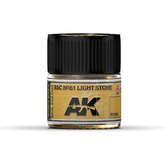 AK Interactive AFV Real Color RC040 Light Stone 10ml Hobby Paint | Galactic Toys & Collectibles