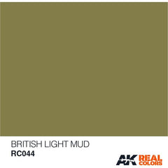 AK Interactive AFV Real Color RC044 British Light Mud 10ml Hobby Paint | Galactic Toys & Collectibles