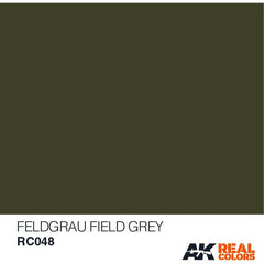 AK Interactive AFV Real Color RC048 Field Grey RAL6006 10ml Hobby Paint | Galactic Toys & Collectibles