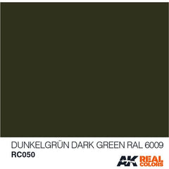 AK Interactive AFV Real Color RC050 Dark Green RAL6009 10ml Hobby Paint | Galactic Toys & Collectibles
