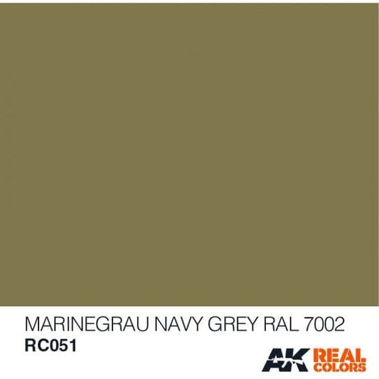 AK Interactive AFV Real Color RC051 Navy Grey RAL7002 10ml Hobby Paint | Galactic Toys & Collectibles