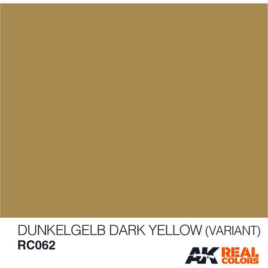 AK Interactive AFV Real Color RC062 Dark Yellow Variant 10ml Hobby Paint | Galactic Toys & Collectibles