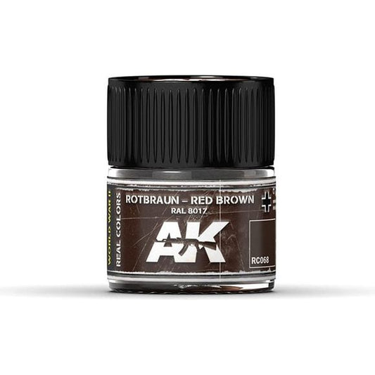 AK Interactive AFV Real Color RC068 Red Brown RAL8017 10ml Hobby Paint | Galactic Toys & Collectibles