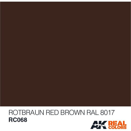 AK Interactive AFV Real Color RC068 Red Brown RAL8017 10ml Hobby Paint | Galactic Toys & Collectibles