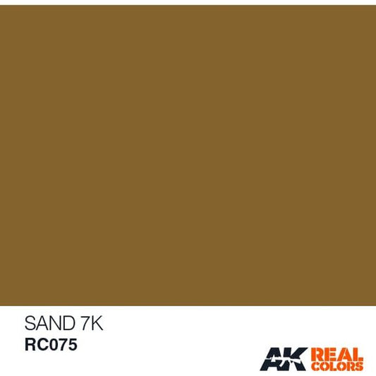 AK Interactive AFV Real Color RC075 Sand 7K 10ml Hobby Paint | Galactic Toys & Collectibles