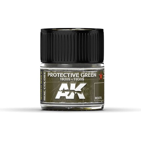 AK Interactive AFV Real Color RC076 Protective Green 1920-1930 10ml Hobby Paint | Galactic Toys & Collectibles