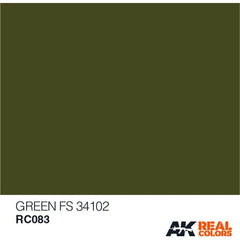 AK Interactive AFV Real Color RC083 Green FS 34102 10ml Hobby Paint