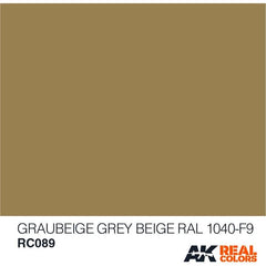 AK Interactive AFV RC089 Grey Beige RAL 1040-F9 10ml Acrylic Hobby Paint