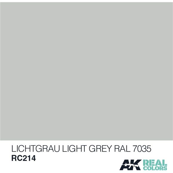 AK Interactive Real Color LichtGrau Light Grey 10ML Acrylic Hobby Paint Bottle | Galactic Toys & Collectibles