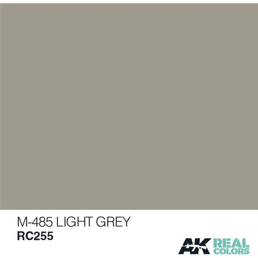 AK Interactive Real Color M-485 Light Grey 10ML Acrylic Hobby Paint Bottle