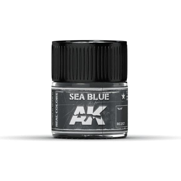 AK Interactive Real Color Sea Blue 10mL Acrylic Hobby Paint Bottle | Galactic Toys & Collectibles