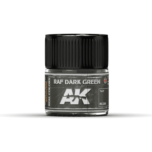 AK Interactive Real Color RAF Dark Green 10ML Acrylic Hobby Paint Bottle | Galactic Toys & Collectibles