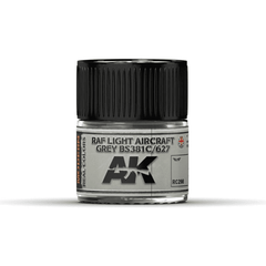 AK Interactive Real Color RAF Light Aircraft Grey 10ML Acrylic Hobby Paint Bottle | Galactic Toys & Collectibles