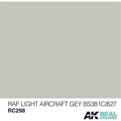 AK Interactive Real Color RAF Light Aircraft Grey 10ML Acrylic Hobby Paint Bottle