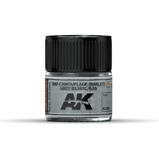 AK Interactive Real Color RAF Camouflage Grey 10ML Acrylic Hobby Paint Bottle | Galactic Toys & Collectibles