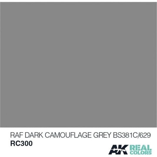 AK Interactive Real Color RAF Dark Camouflage Grey 10ML Acrylic Hobby Paint Bottle | Galactic Toys & Collectibles