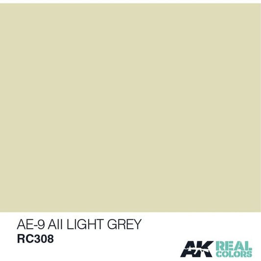 AK interactive Real Color AE-9 All Light Grey 10ML Acrylic Hobby Paint Bottle | Galactic Toys & Collectibles