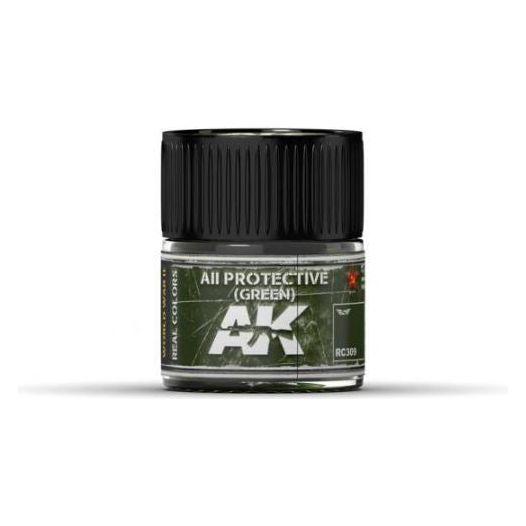 AK interactive Real Color AII GREEN 10ML Acrylic Hobby Paint Bottle | Galactic Toys & Collectibles