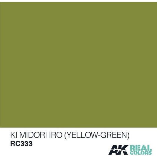 AK Interactive Real Color KI Midori IRO (Yellow Green) 10ML Acrylic Hobby Paint Bottle | Galactic Toys & Collectibles