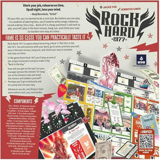 Devir Americas: Rock Hard: 1977 - Board Game