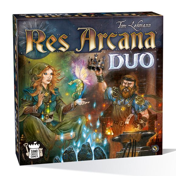 In a realm steeped in arcane mysteries, two mages vie for supremacy. With ancient relics at their disposal and mystical creatures under their command, these two mages engage in a spellbinding duel of wits and strategy. Will you emerge as the ultimate conjurer, or will your opponent unravel the secrets of the arcane before you?

Res Arcana Duo is a stand alone installment in the acclaimed series of Res Arcana games. Specifically designed for two players and offering a dynamic and quick gameplay, Duo offers a