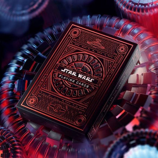 Star Wars Playing Cards produced in collaboration with Disney and Lucasfilm
Channel your inner Sith, join the First Order, or maintain order in the galaxy alongside Emperor Palpatine’s Imperial Army
Made in America using the highest quality paper stock derived from sustainable forests