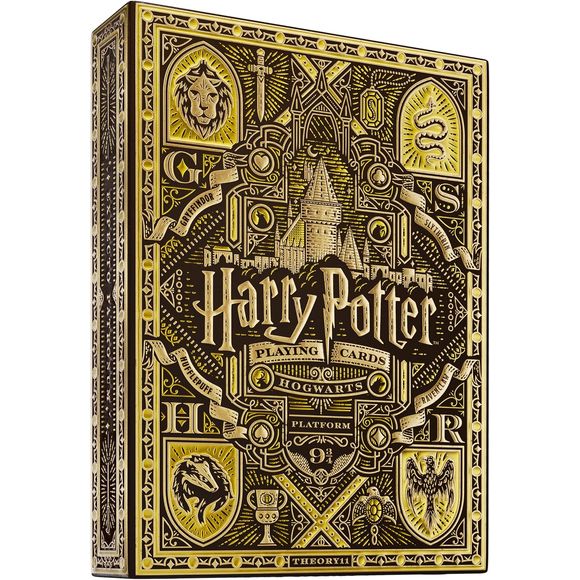 Discover the magic of the Wizarding World with the Harry Potter Playing Cards by theory11. These premium playing cards are perfect for fans of all ages, offering an enchanting way to enjoy your favorite card games while celebrating the iconic Harry Potter series.

Crafted from FSC-certified paper sourced from sustainable forests, these playing cards are not only visually stunning but also environmentally friendly. Each card features completely custom artwork, with designs inspired by beloved characters from
