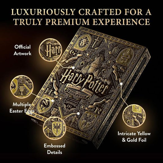 Theory11: Harry Potter Yellow (Hufflepuff) Premium Playing Cards