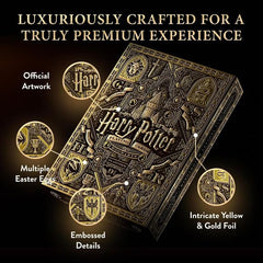 Theory11: Harry Potter Yellow (Hufflepuff) Premium Playing Cards
